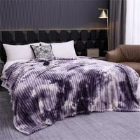 Patura pufoasa cocolino degrade pentru pat dublu, 200 x 230 cm