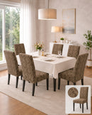 Set 6 huse de scaun ,model abstract elegant,jacquard