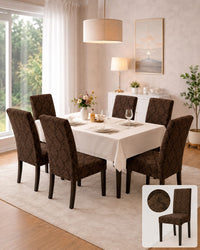Set 6 huse de scaun ,model abstract elegant,jacquard