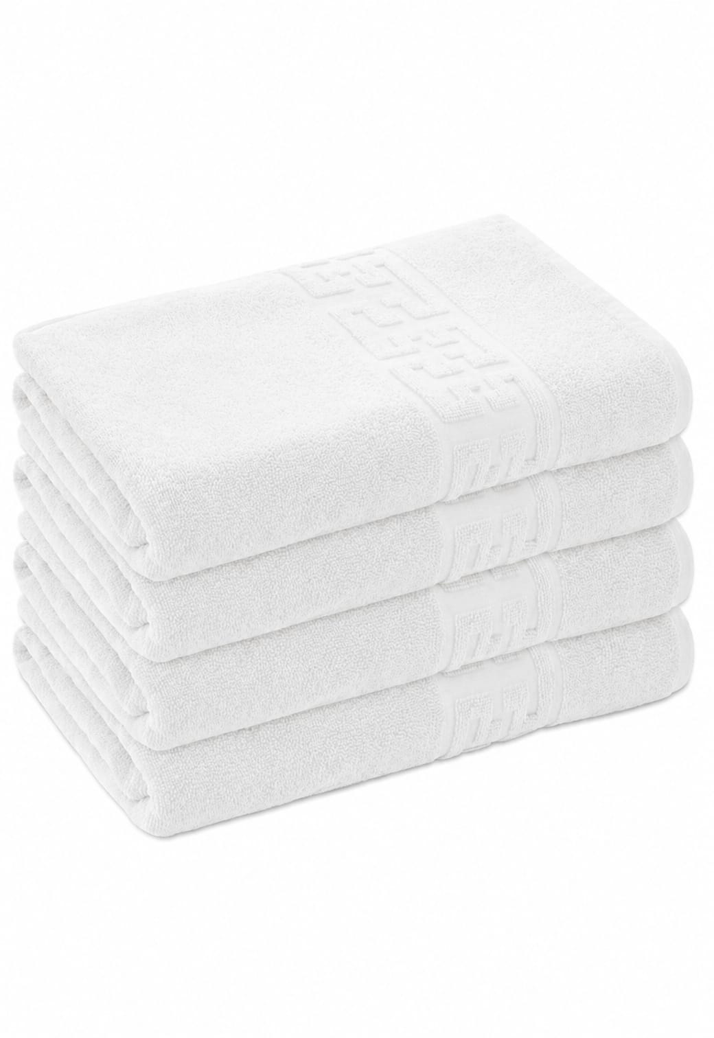 Set 4 Prosoape de Baie si de Fata, 500g/m², model Grecesc,50x90