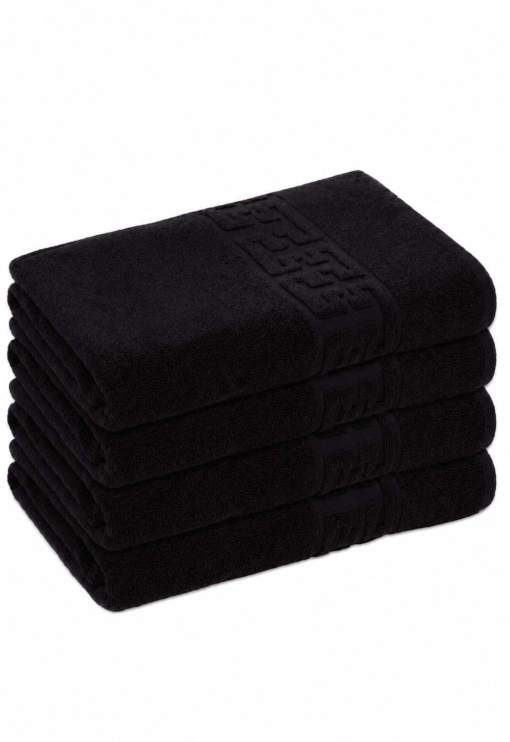 Set 4 Prosoape de Baie si de Fata, 500g/m², model Grecesc,50x90